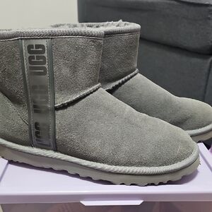UGG Charcoal Suede Ankle Boots